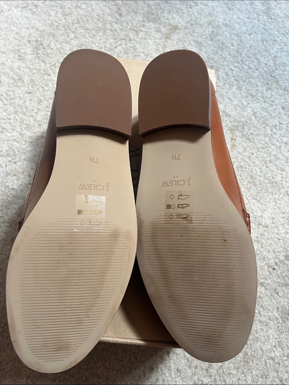 J. Crew Women’s Leather Penny Loafers in Cognac - Picture 6 of 6